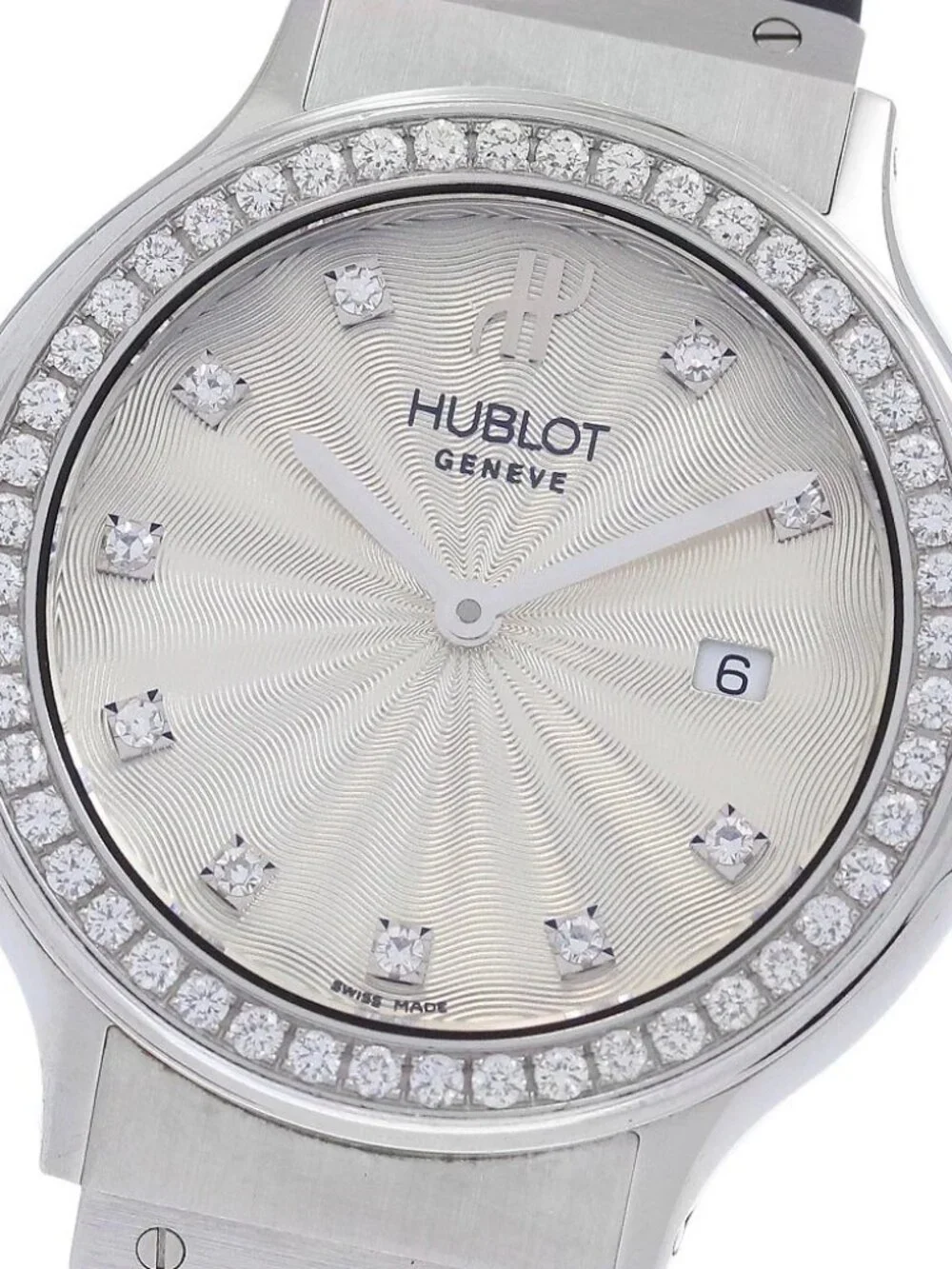 HUBLOT Classic Tradition B1405.1 10P diamond bezel Quartz Ladies Watch_972319